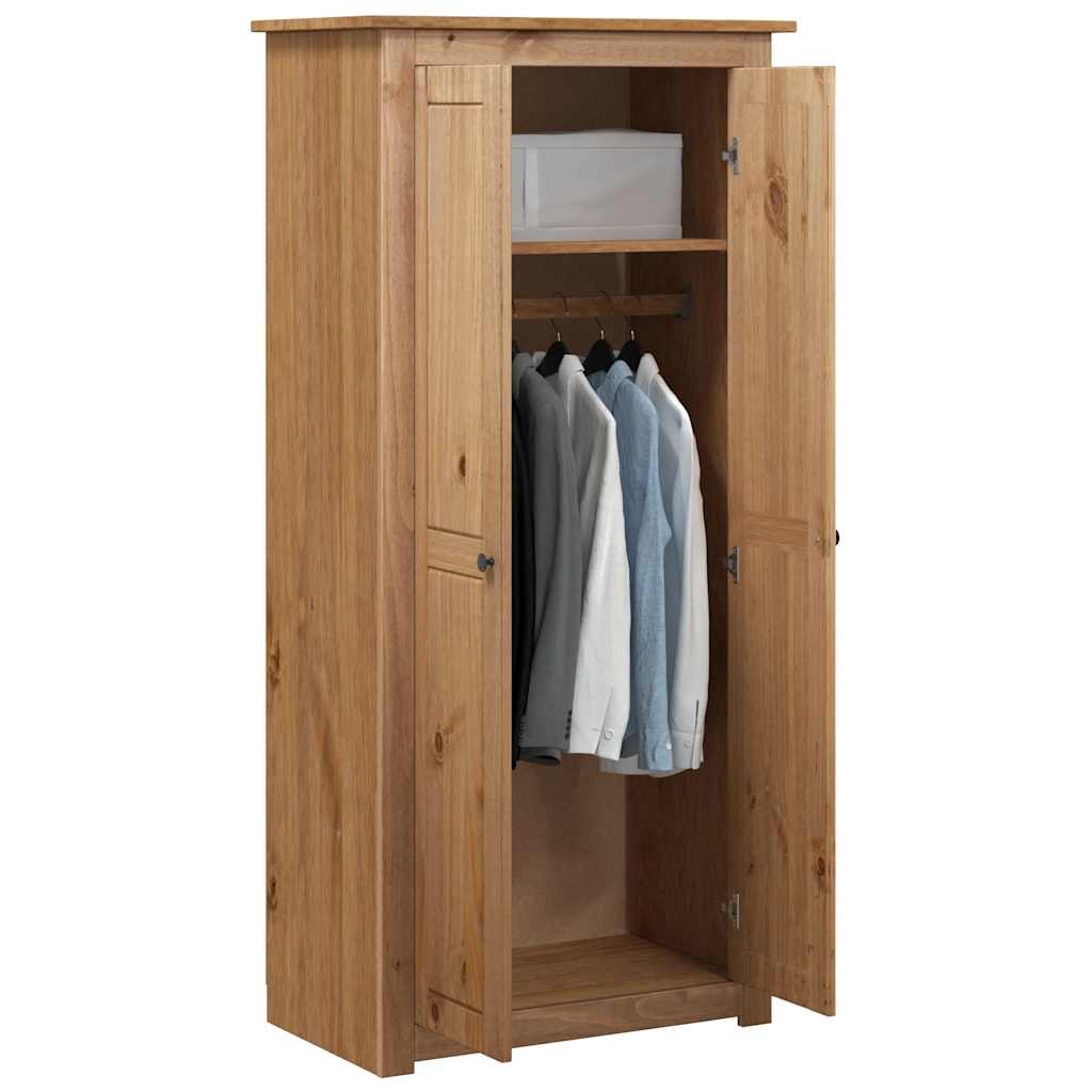 Kompakter Kleiderschrank - Schlafzimmerschrank - massivholz - 80 x 50 x 171,5 cm