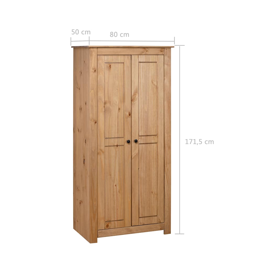 Kompakter Kleiderschrank - Schlafzimmerschrank - massivholz - 80 x 50 x 171,5 cm