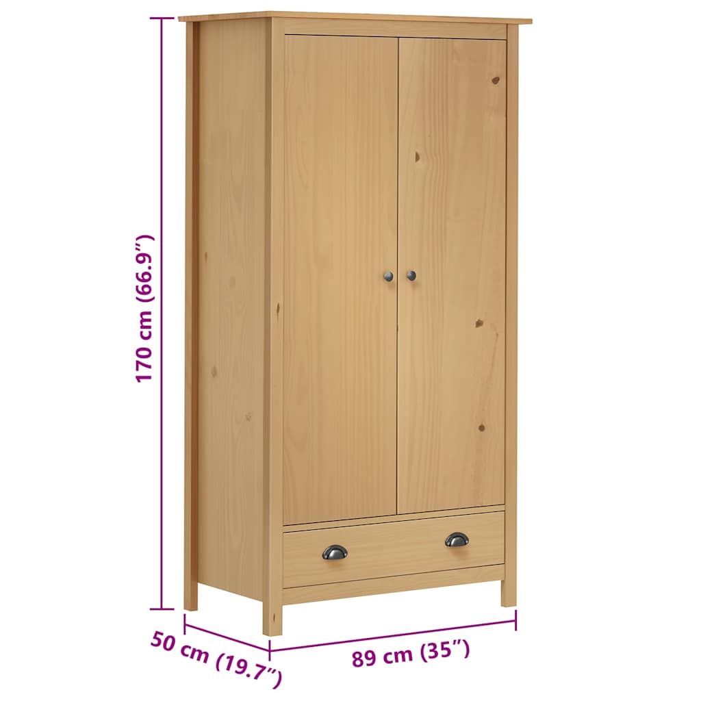 Moderner Kleiderschrank - Schlafzimmerschrank - Garderobenschrank - 89 x 170 cm