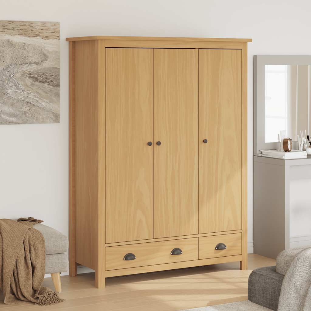 Geräumiger Schlafzimmerschrank - Kleiderschrank - 3 Türen - 127 x 50 x 170 cm