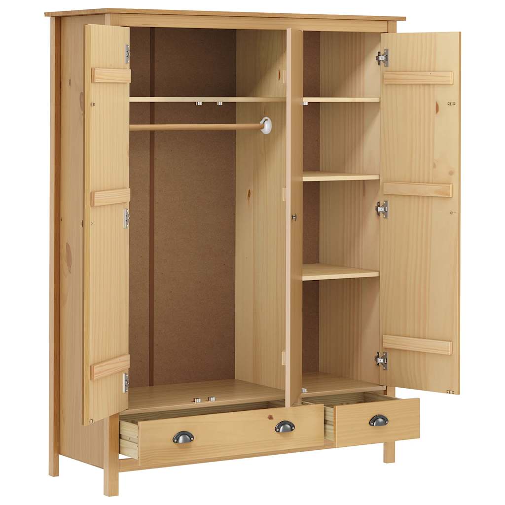 Geräumiger Schlafzimmerschrank - Kleiderschrank - 3 Türen - 127 x 50 x 170 cm