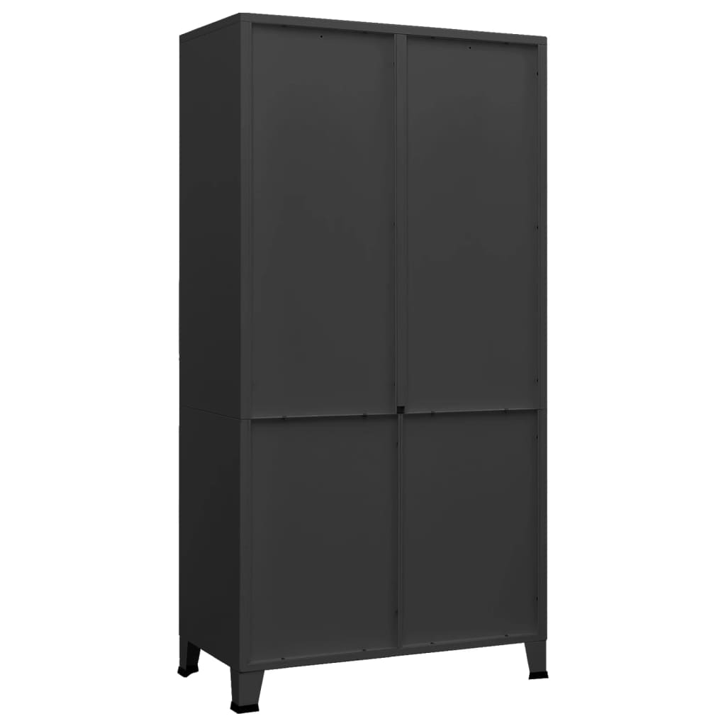 Moderner Metallschrank - Kleiderschrank - Spinddesign - 90 x 50 x 180 cm