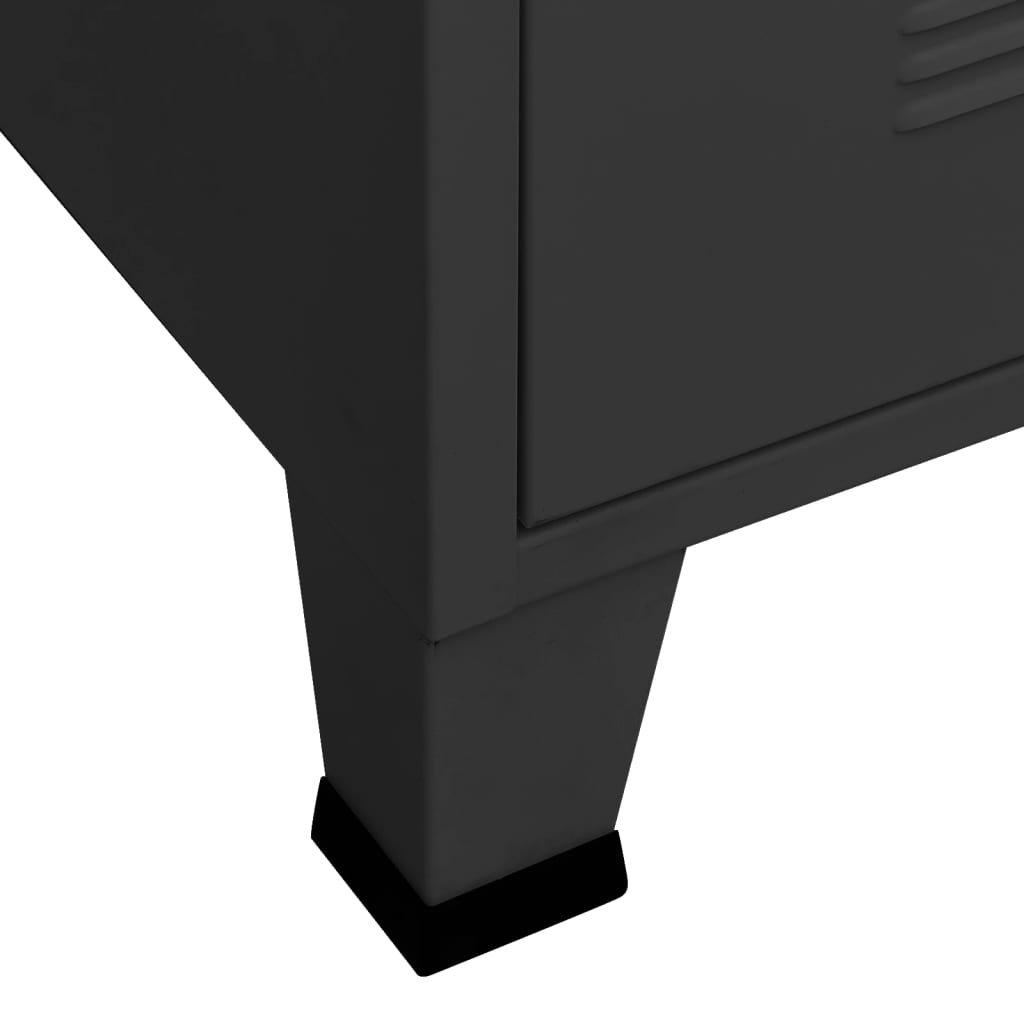 Moderner Metallschrank - Kleiderschrank - Spinddesign - 90 x 50 x 180 cm