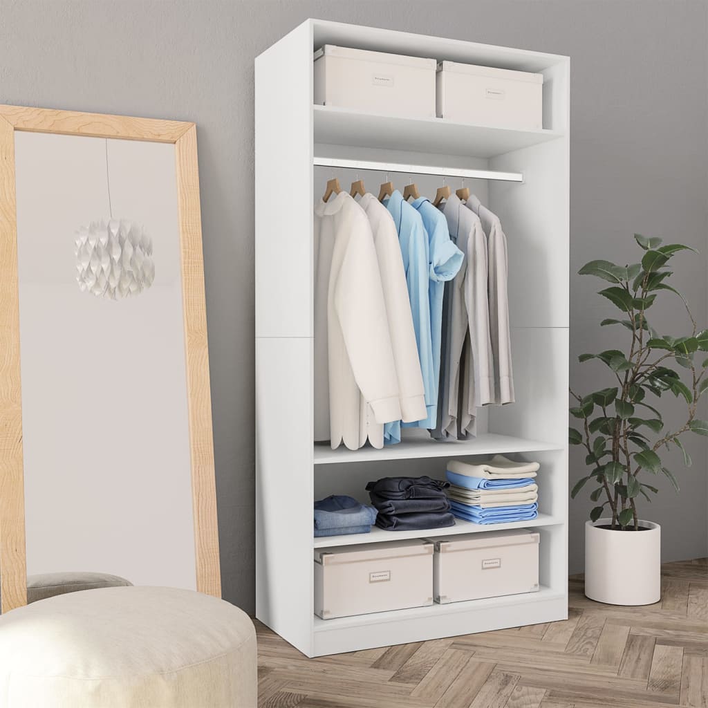 Schlafzimmerschrank - offener Kleiderschrank - mit Kleiderstange - 100x50x200 cm