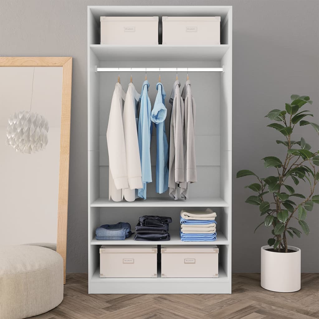 Schlafzimmerschrank - offener Kleiderschrank - mit Kleiderstange - 100x50x200 cm