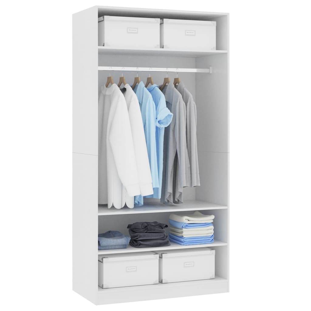 Schlafzimmerschrank - offener Kleiderschrank - mit Kleiderstange - 100x50x200 cm