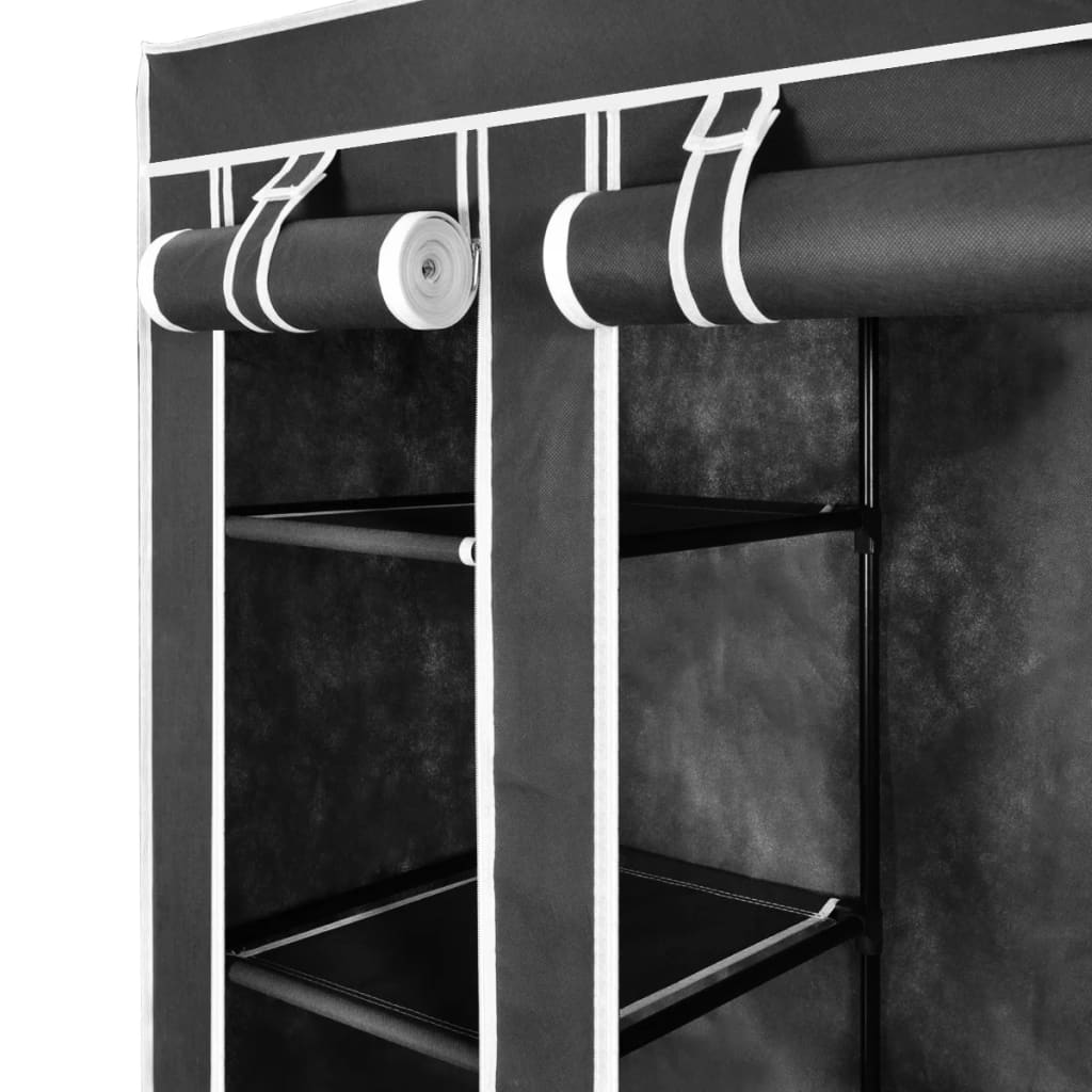 Tragbarer Faltschrank - Kleiderschrank - Schlafzimmerschrank - 45 x 150 x 176 cm