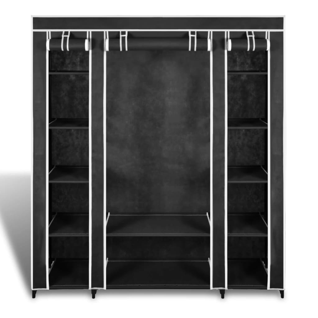 Tragbarer Faltschrank - Kleiderschrank - Schlafzimmerschrank - 45 x 150 x 176 cm
