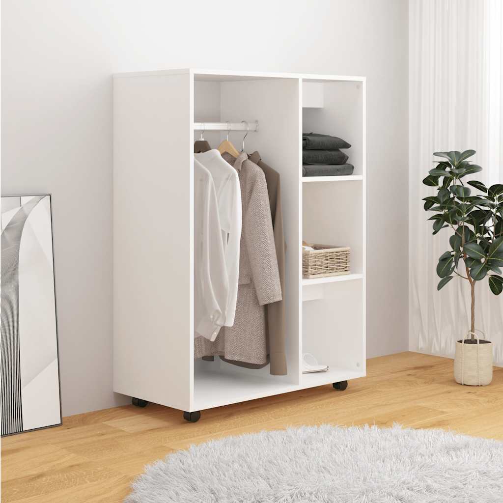 TOP Kleiderschrank - offen - mit Ablagen - mobil auf Rollen - 80 x 40 x 110 cm