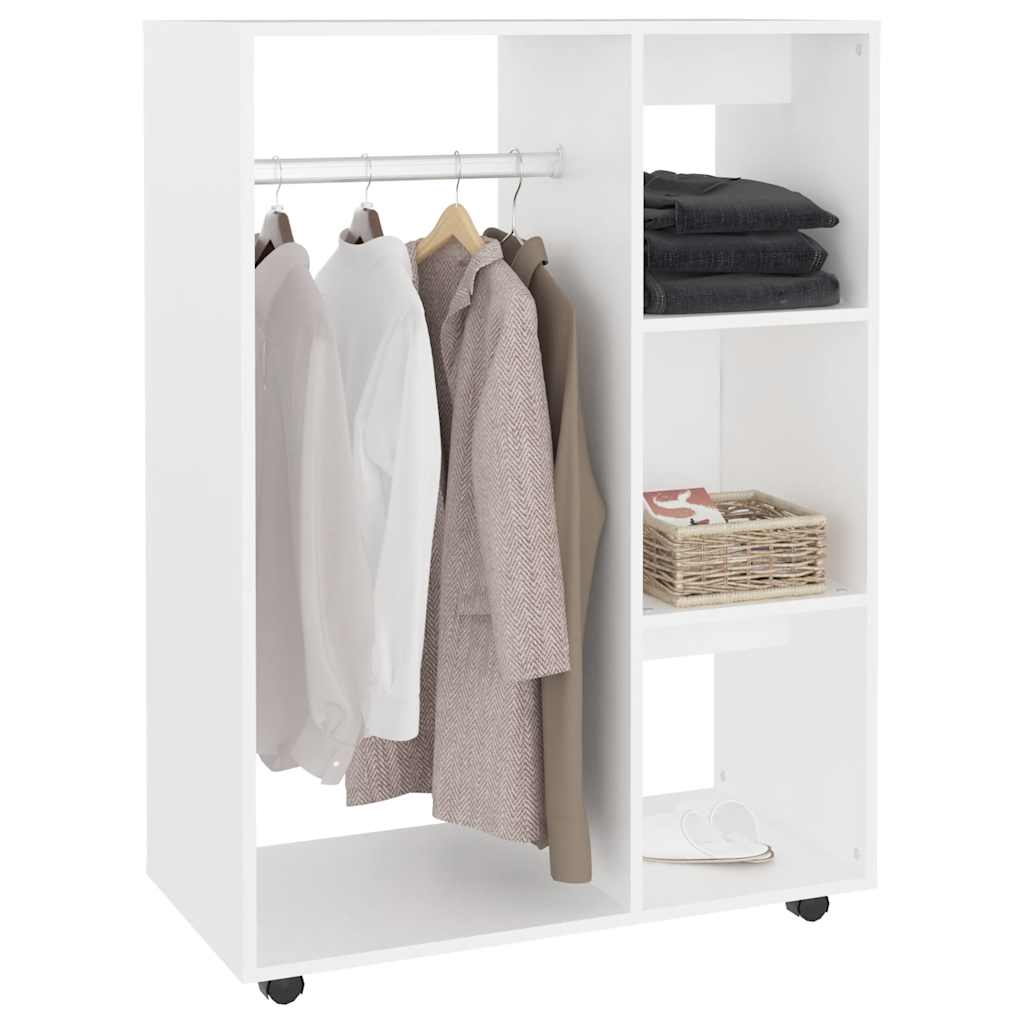 TOP Kleiderschrank - offen - mit Ablagen - mobil auf Rollen - 80 x 40 x 110 cm