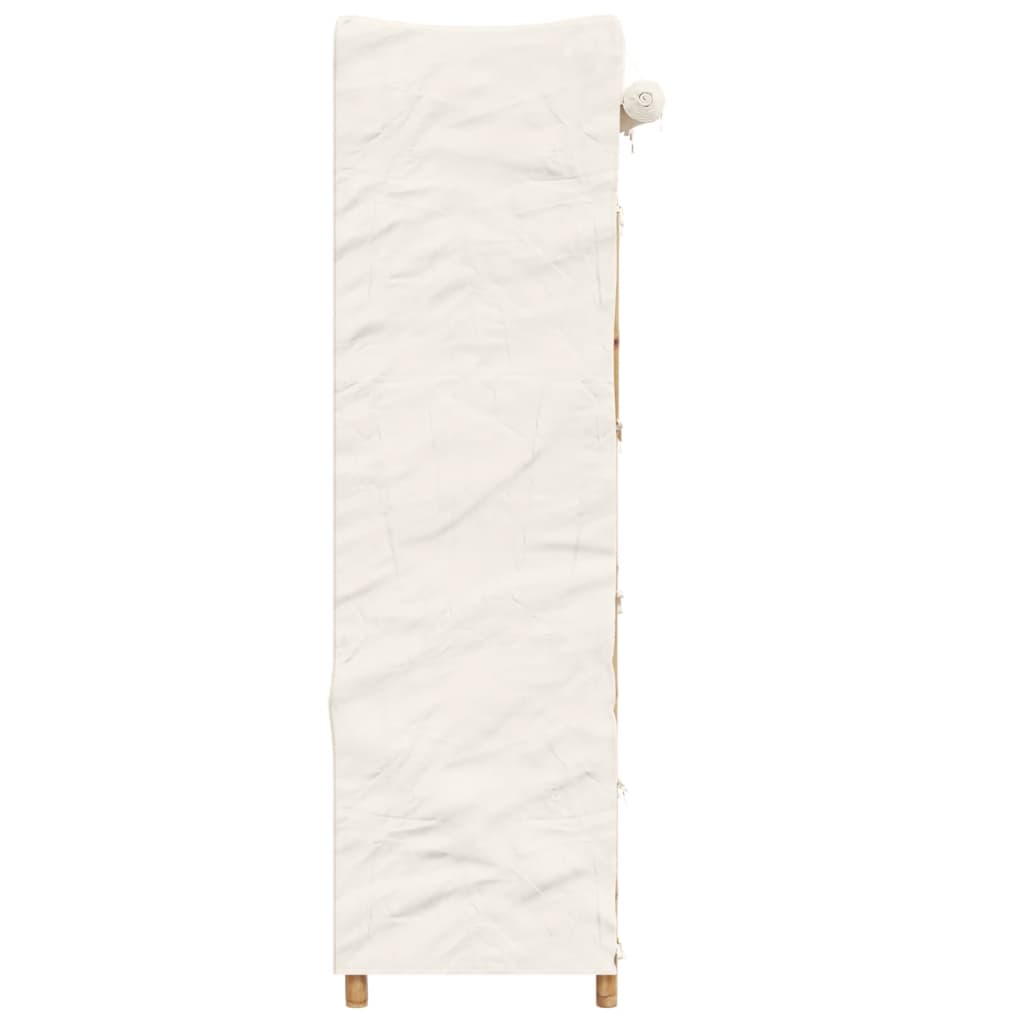 Leichter Bambus-Kleiderschrank mit Stoffbezug - Schlafzimmerschrank - Schrank
