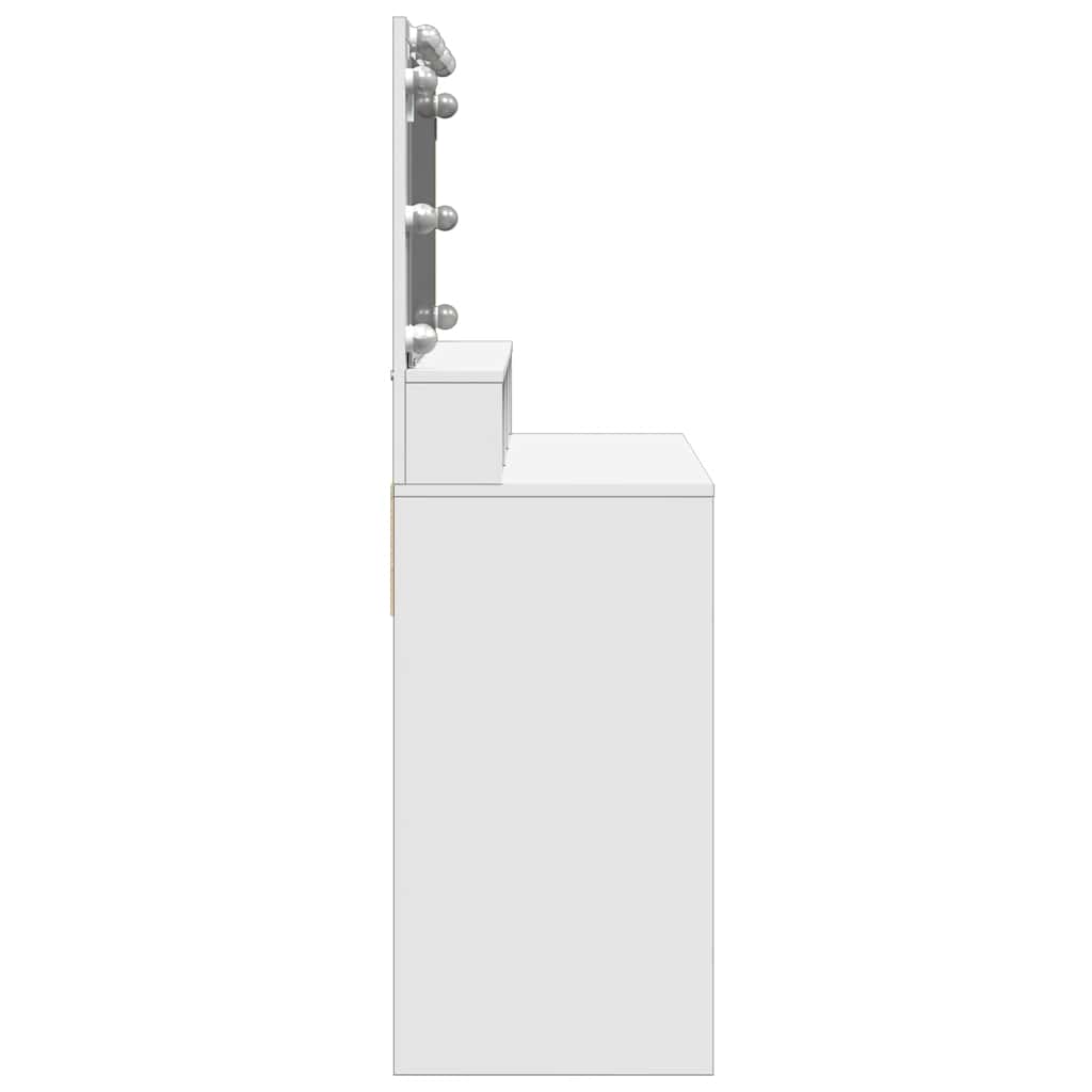 Moderner Schminktisch mit Spiegel - LED-Beleuchtung - Stauraum - 80 x 41 x 134,5