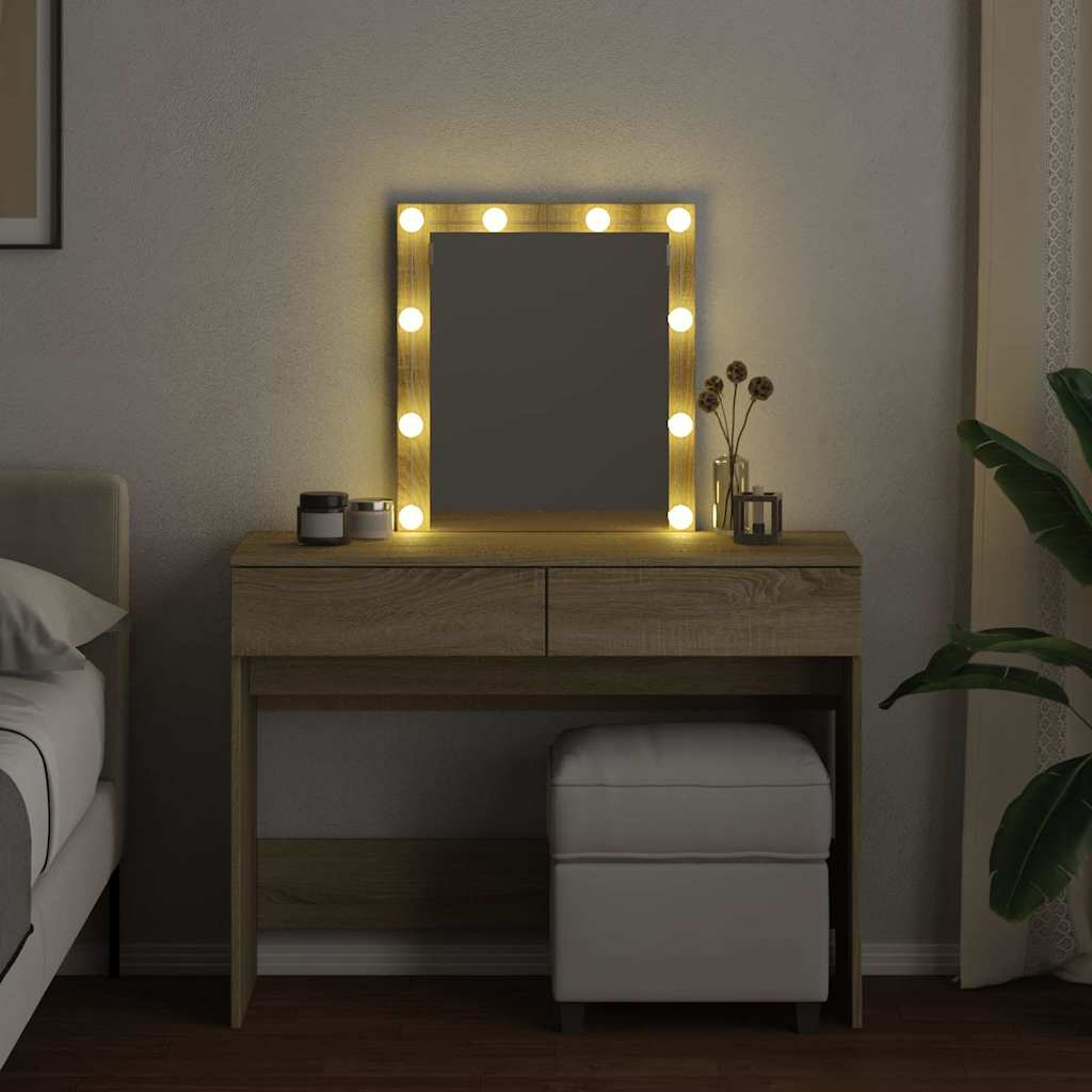 Schminktisch mit LED-Spiegel - Kosmetiktisch - Frisiertisch - 100 x 40 x 130 cm