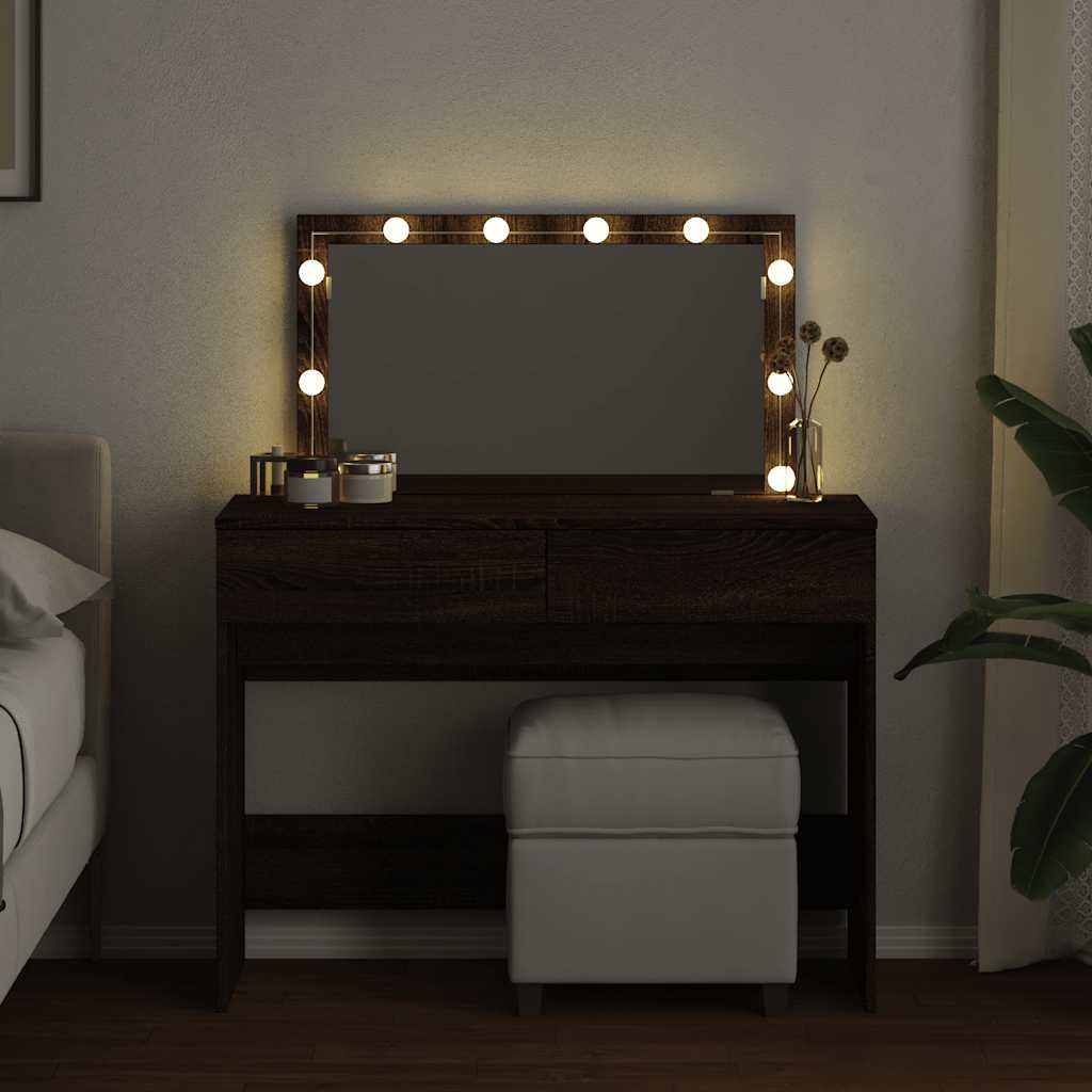 Schminktisch mit LED-Spiegel - Kosmetiktisch - Makeuptisch - 100 x 40 x 120 cm