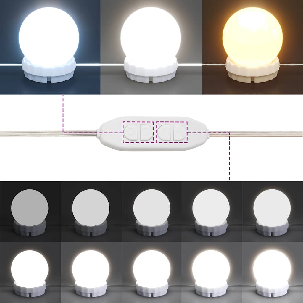 Schminktisch mit LED-Spiegel - Kosmetiktisch - Makeuptisch - 100 x 40 x 120 cm