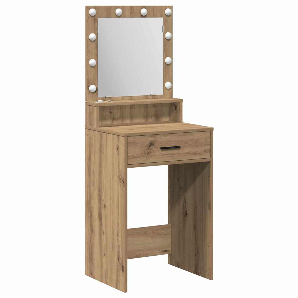 Moderner Schminktisch mit LED - Makeuptisch - Schminkplatz - 50 x 41 x 135 cm