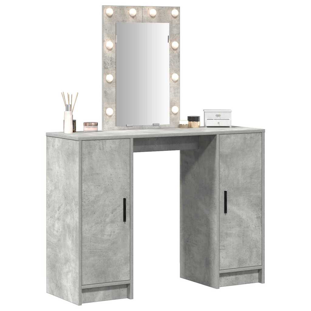 Eleganter Schminktisch mit LED - Makeuptisch - Frisiertisch - 102 x 33 x 135 cm