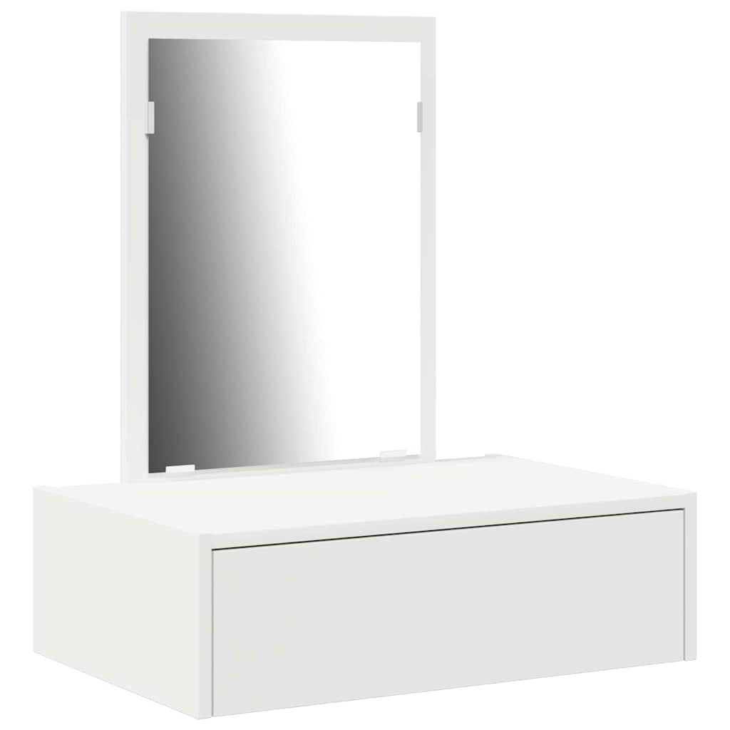 Makeuptisch - Schminkkommode - Schminkplatz - Wandspiegel - 60 x 40 x 70 cm