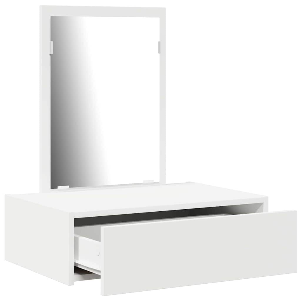 Makeuptisch - Schminkkommode - Schminkplatz - Wandspiegel - 60 x 40 x 70 cm