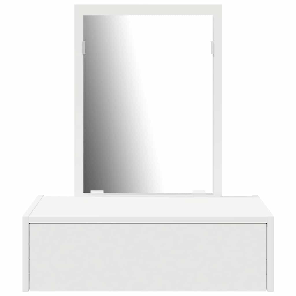 Makeuptisch - Schminkkommode - Schminkplatz - Wandspiegel - 60 x 40 x 70 cm