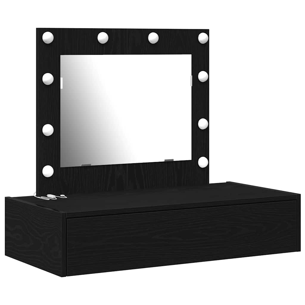 Zeitgemäßer Schminktisch - Wandbefestigung - Spiegelkommode - 83 x 40 x 70 cm