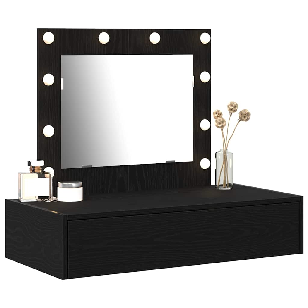 Zeitgemäßer Schminktisch - Wandbefestigung - Spiegelkommode - 83 x 40 x 70 cm