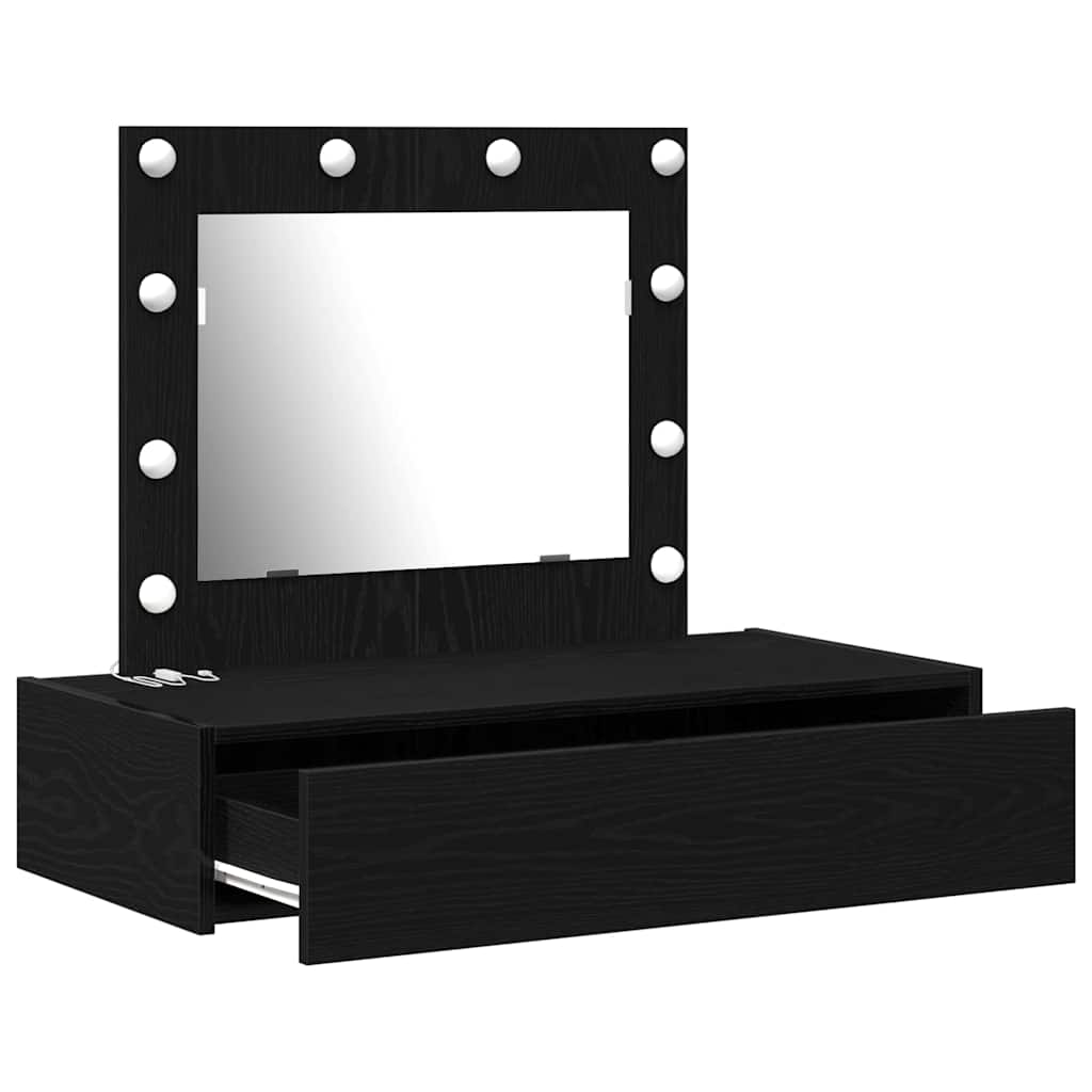 Zeitgemäßer Schminktisch - Wandbefestigung - Spiegelkommode - 83 x 40 x 70 cm
