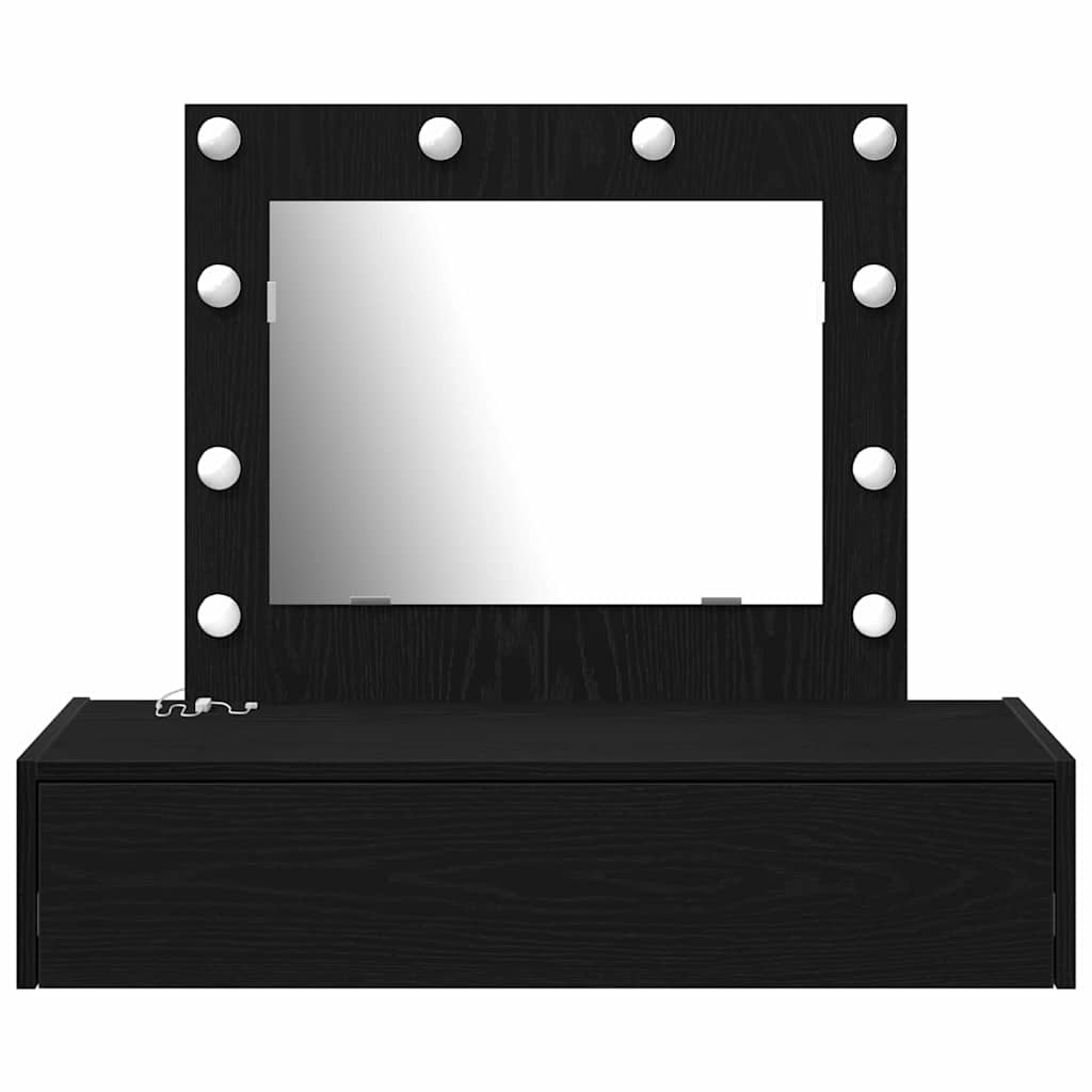 Zeitgemäßer Schminktisch - Wandbefestigung - Spiegelkommode - 83 x 40 x 70 cm