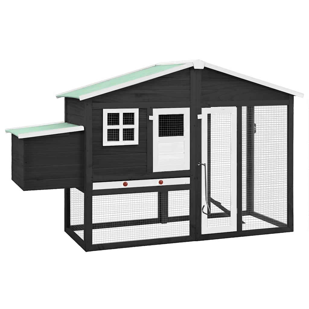 Hühnerstall - Holzstall mit Nistkasten - Geflügelstall - Hühnerhaus - Farbwahl