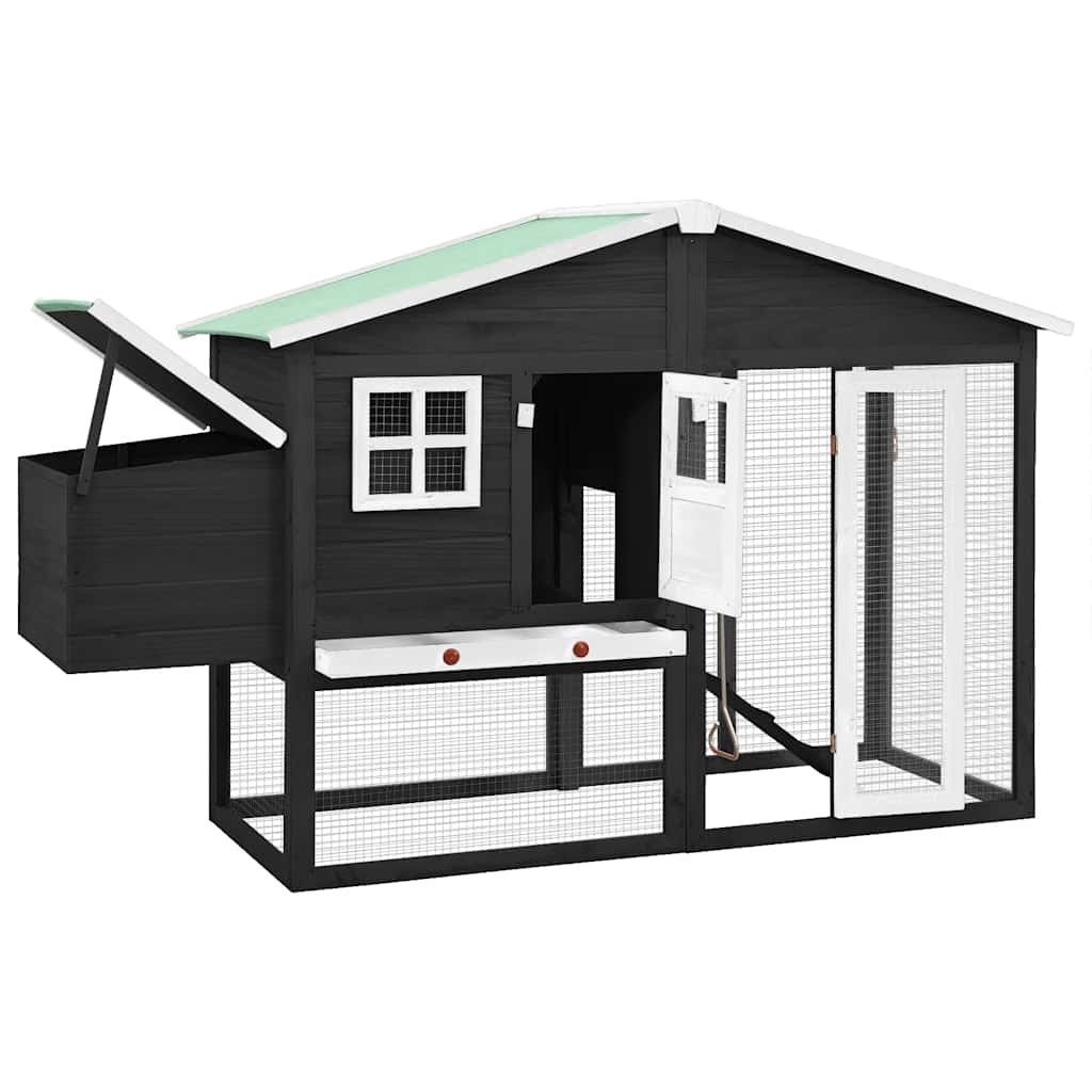 Hühnerstall - Holzstall mit Nistkasten - Geflügelstall - Hühnerhaus - Farbwahl
