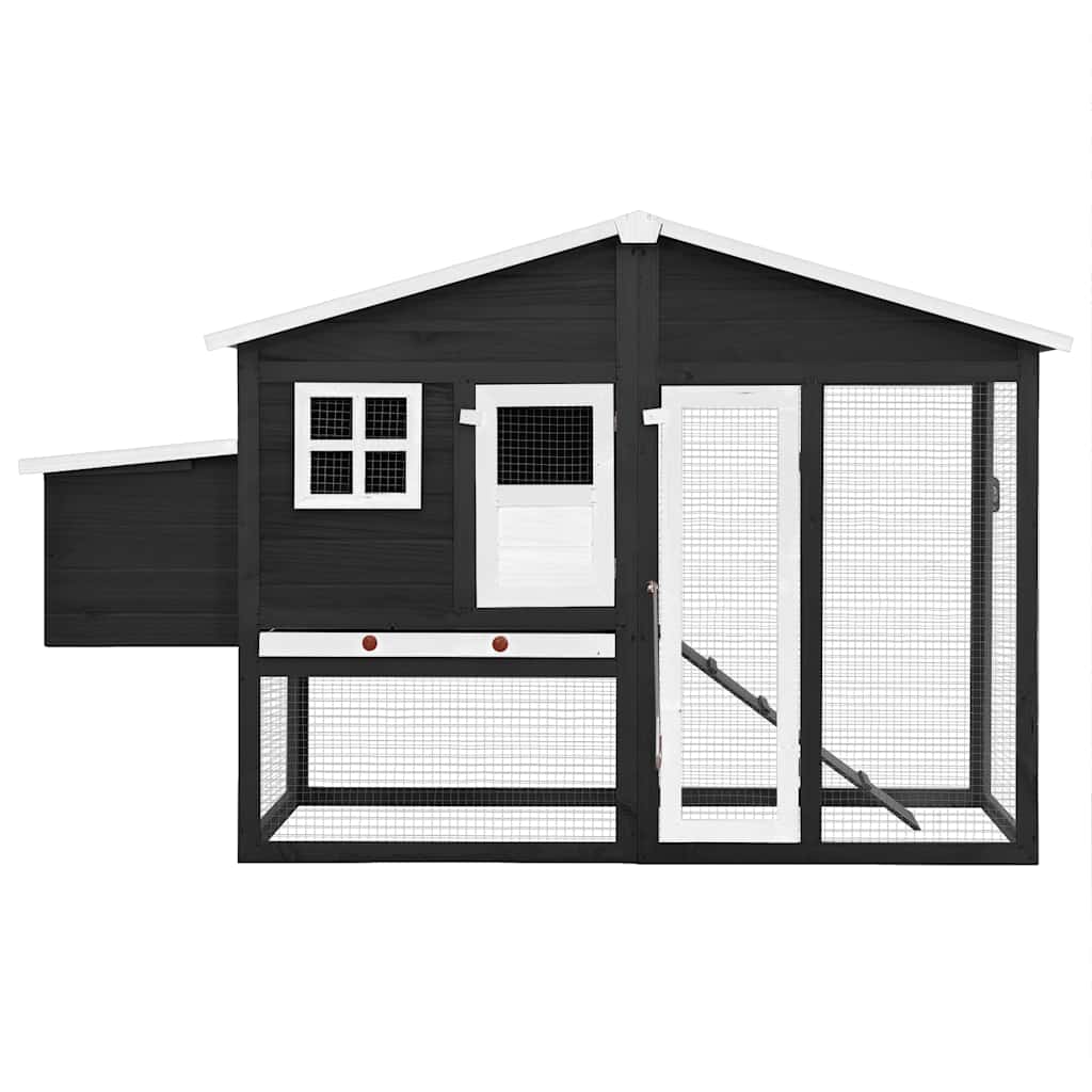 Hühnerstall - Holzstall mit Nistkasten - Geflügelstall - Hühnerhaus - Farbwahl