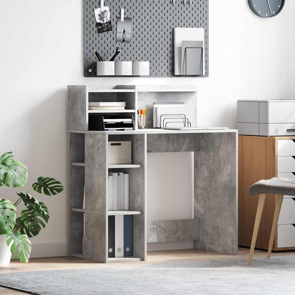 Schreibtisch - Regalschreibtisch - Homeoffice - PC-Tisch - 90 x 48 x 101.5 cm