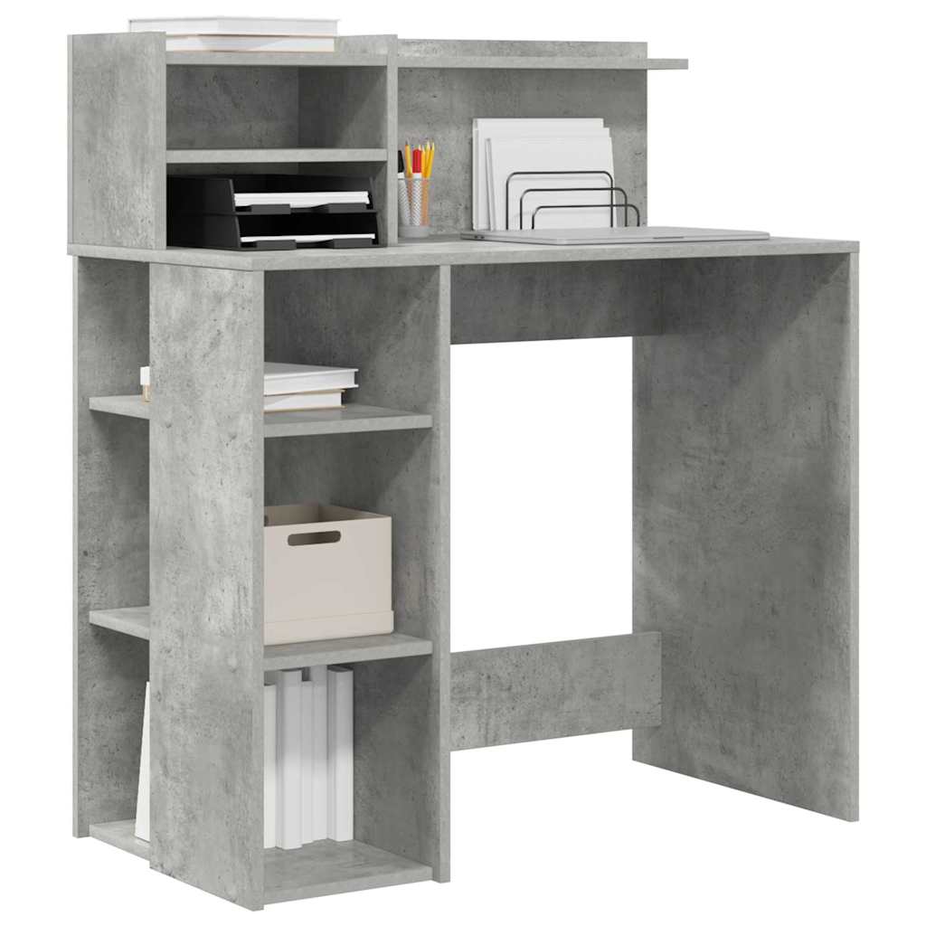Schreibtisch - Regalschreibtisch - Homeoffice - PC-Tisch - 90 x 48 x 101.5 cm