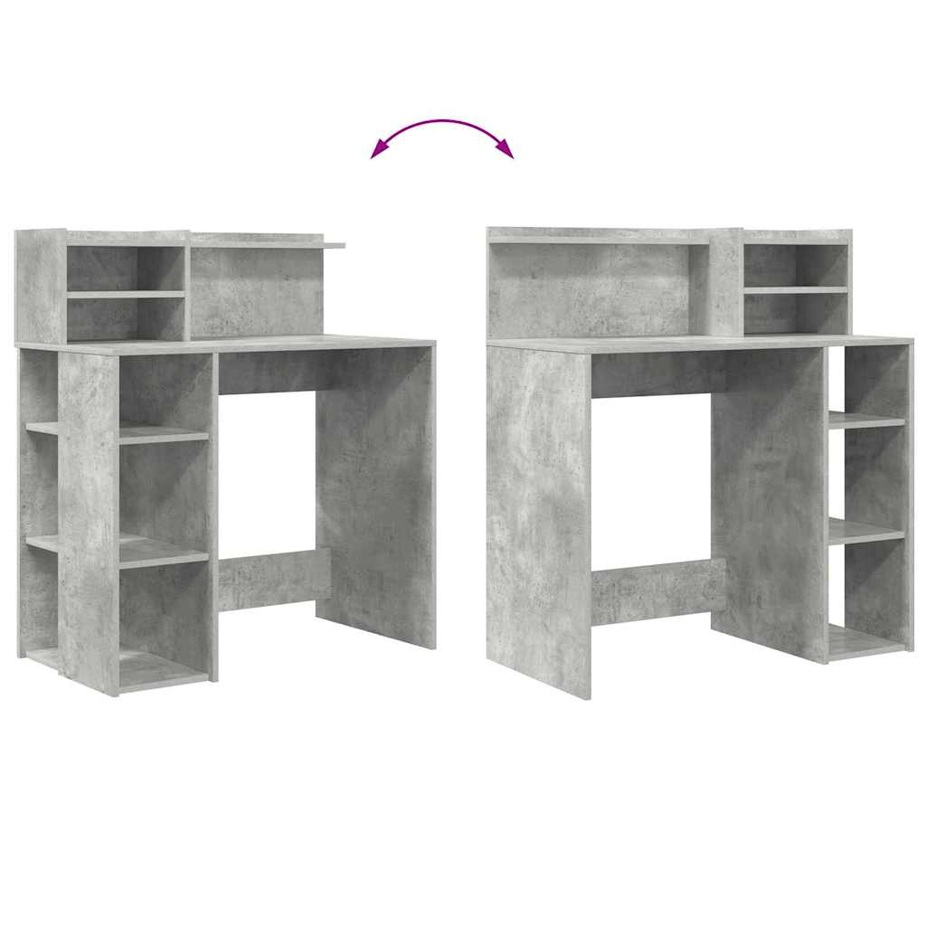 Schreibtisch - Regalschreibtisch - Homeoffice - PC-Tisch - 90 x 48 x 101.5 cm