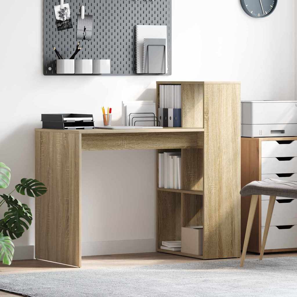 TOP Schreibtisch mit Regal - Computertisch - Homeoffice - 108 x 55 x 103.5 cm