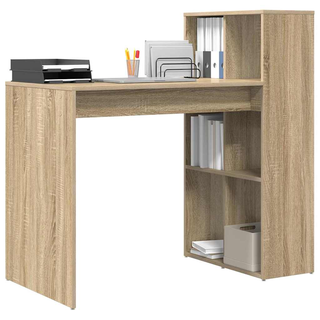 TOP Schreibtisch mit Regal - Computertisch - Homeoffice - 108 x 55 x 103.5 cm