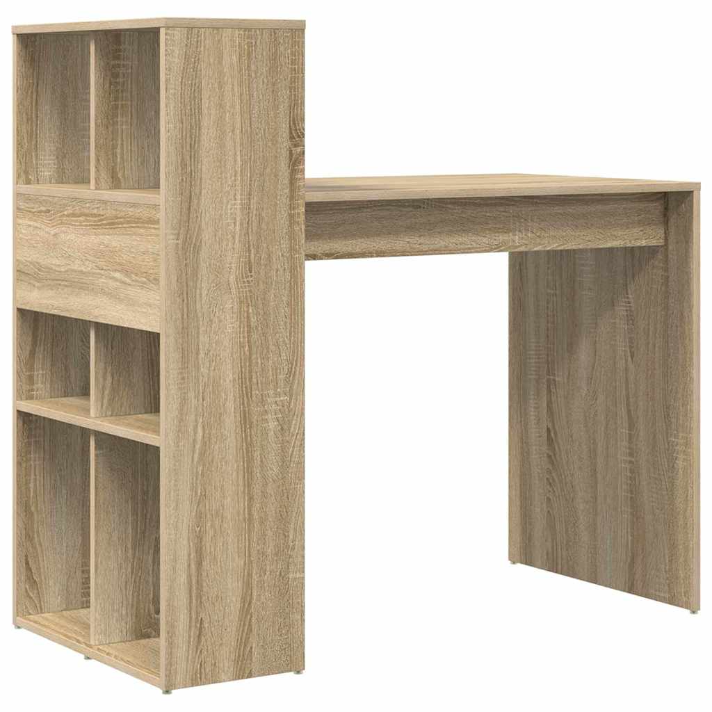 TOP Schreibtisch mit Regal - Computertisch - Homeoffice - 108 x 55 x 103.5 cm