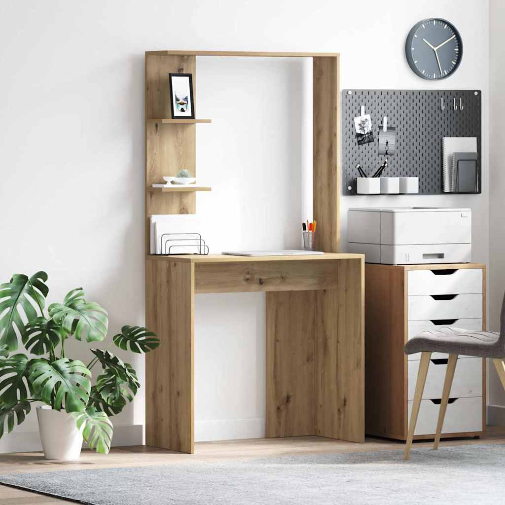 Schreibtisch - Regalschreibtisch - Homeoffice - Bürotisch - 78,5 x 37 x 154,5 cm