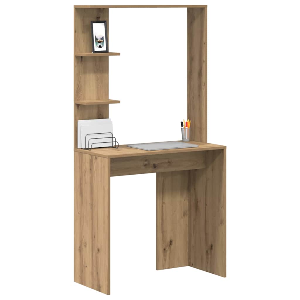 Schreibtisch - Regalschreibtisch - Homeoffice - Bürotisch - 78,5 x 37 x 154,5 cm