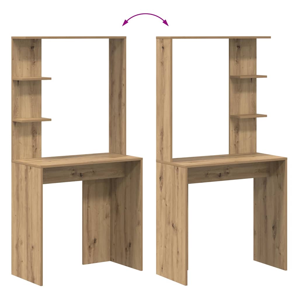Schreibtisch - Regalschreibtisch - Homeoffice - Bürotisch - 78,5 x 37 x 154,5 cm
