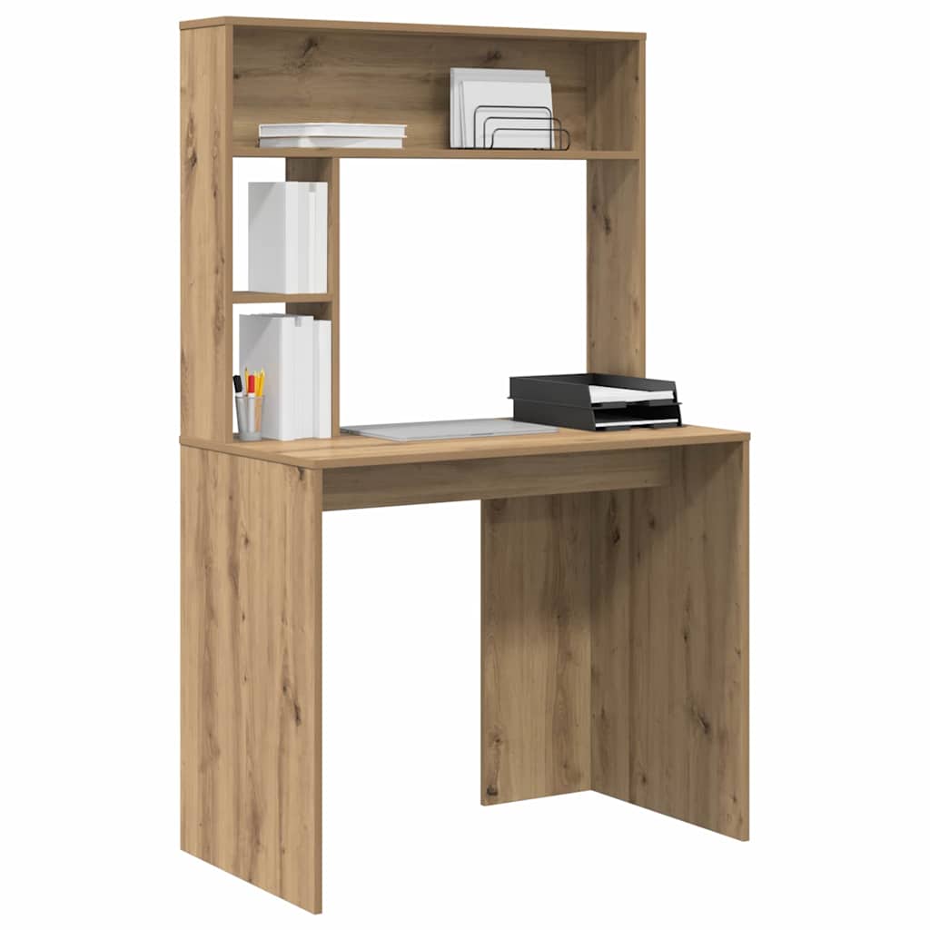 Moderner Schreibtisch - Bürotisch - Regalschreibtisch - Workstation - 91 x 149cm