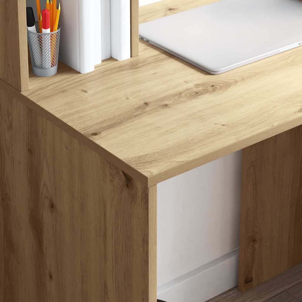 Moderner Schreibtisch - Bürotisch - Regalschreibtisch - Workstation - 91 x 149cm