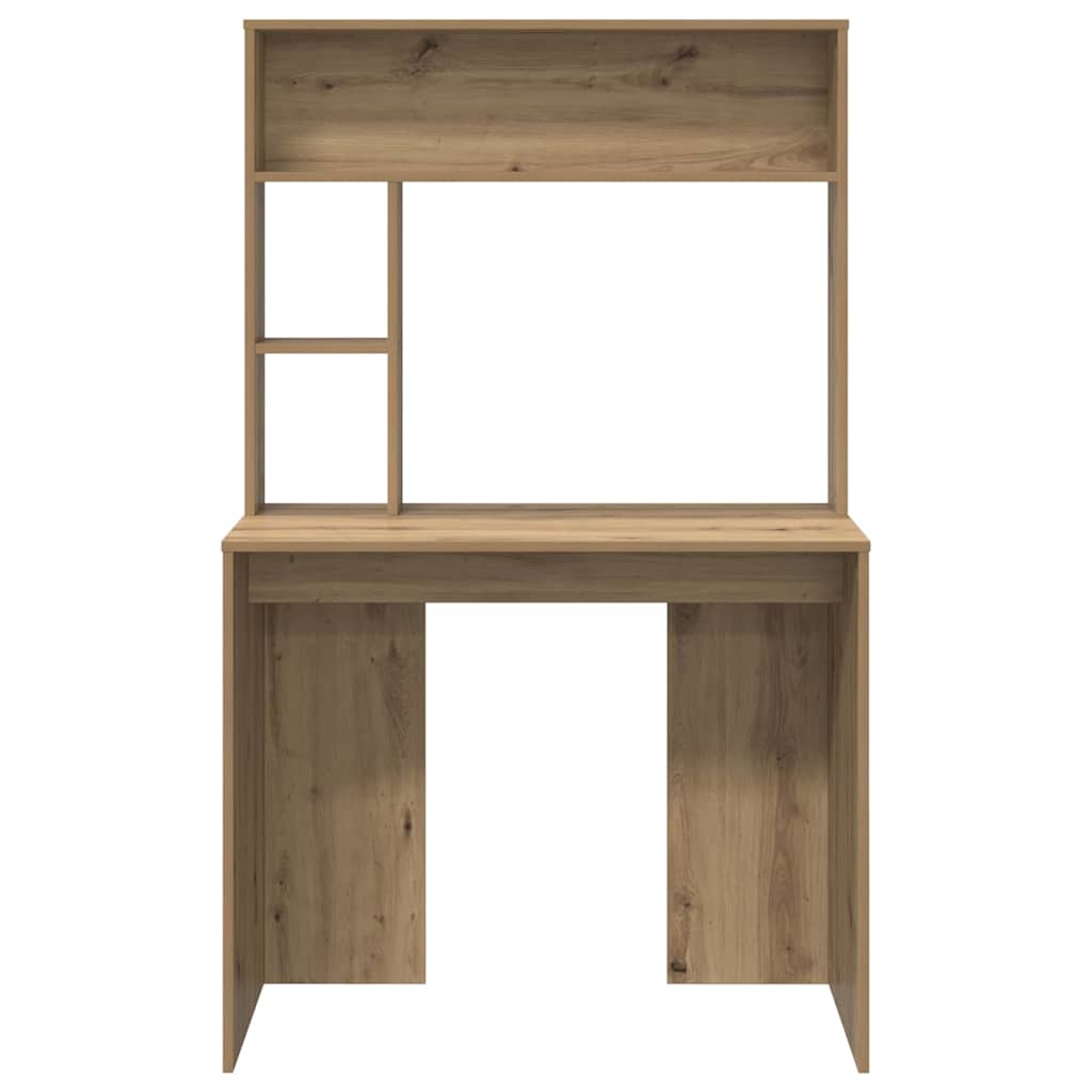 Moderner Schreibtisch - Bürotisch - Regalschreibtisch - Workstation - 91 x 149cm