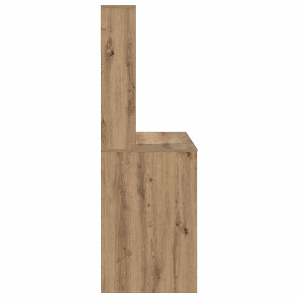 Moderner Schreibtisch - Bürotisch - Regalschreibtisch - Workstation - 91 x 149cm