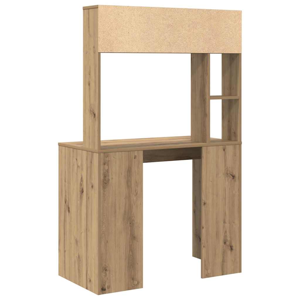 Moderner Schreibtisch - Bürotisch - Regalschreibtisch - Workstation - 91 x 149cm