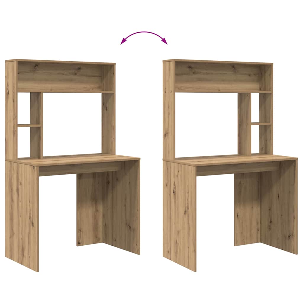 Moderner Schreibtisch - Bürotisch - Regalschreibtisch - Workstation - 91 x 149cm