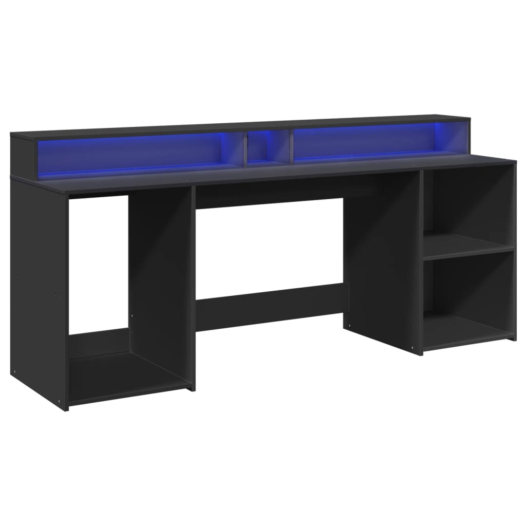 Schreibtisch - LED Desk - Gaming Desk - Computertisch - Homeoffice - 200 x 55 cm