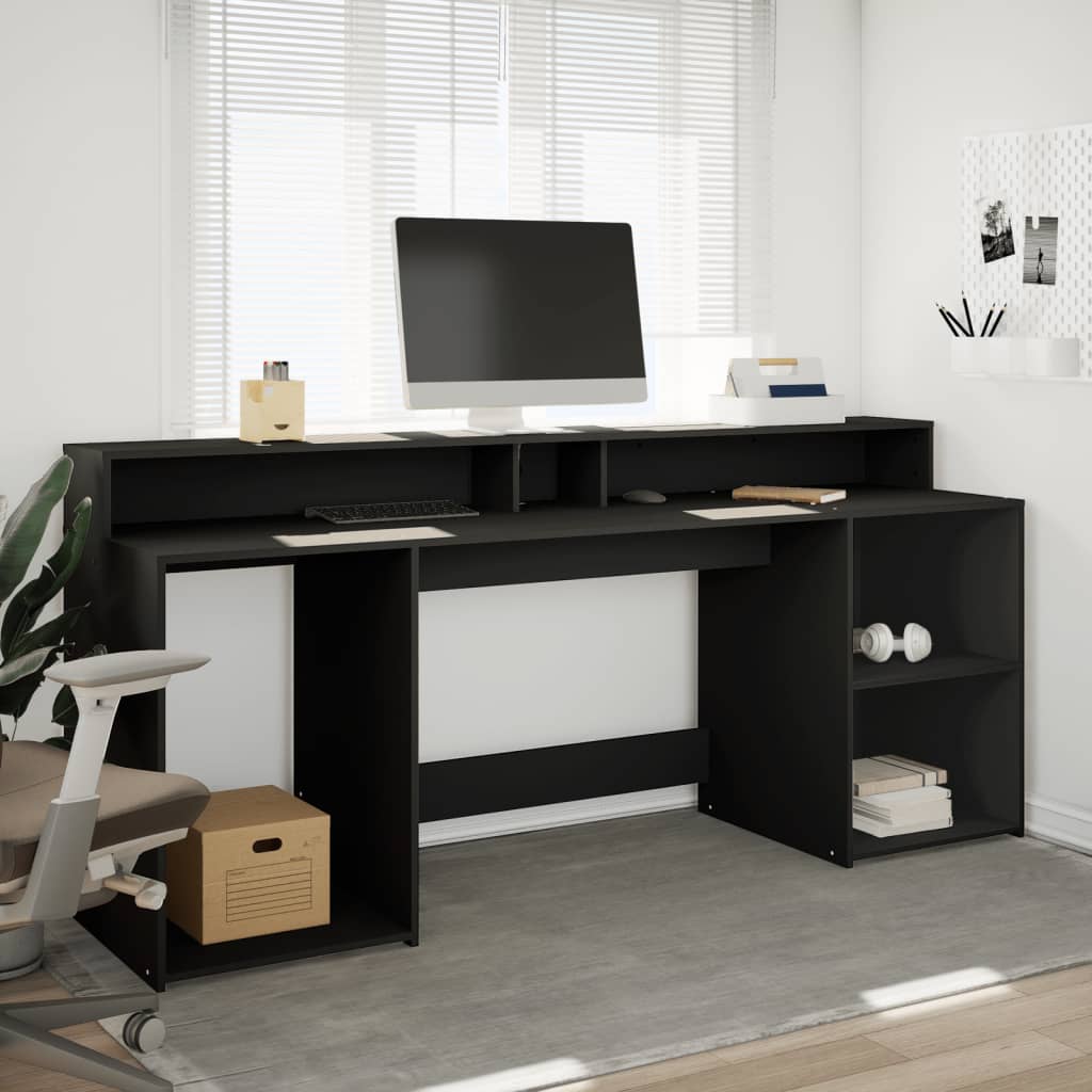 Schreibtisch - LED Desk - Gaming Desk - Computertisch - Homeoffice - 200 x 55 cm