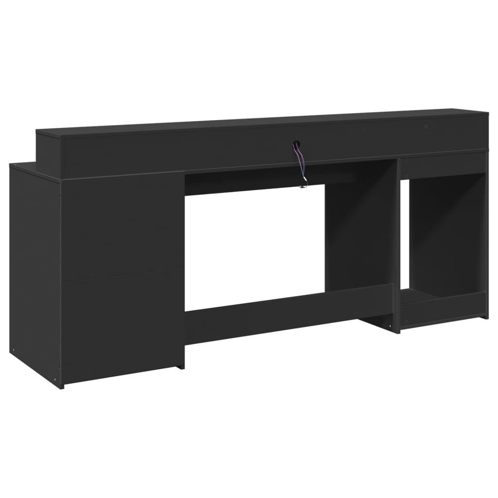 Schreibtisch - LED Desk - Gaming Desk - Computertisch - Homeoffice - 200 x 55 cm