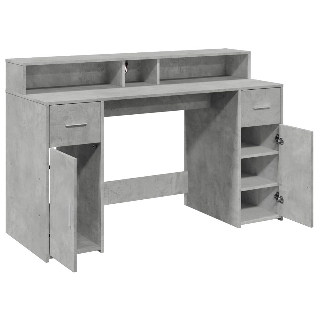 Schreibtisch - LED Desk - Computertisch - PC-Tisch - Gaming -140 x 55 x 91 cm